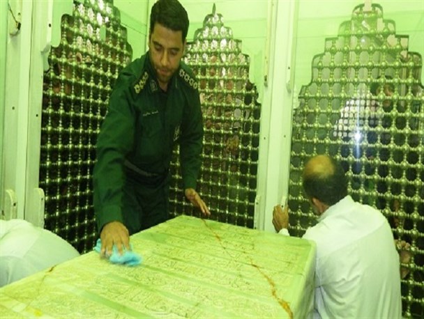 آیین غبارروبی مضجع مطهر امامزاده جعفر(ع) در پیشوا برگزار شد + تصاویر