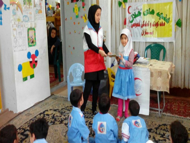 مانور زلزله و ایمنی در مهد کودک باران املش