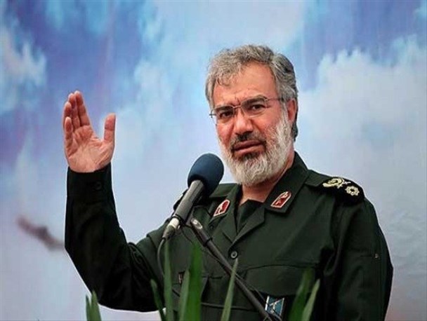 سردار علی فدوی سخنران مراسم سوم شهید مدافع حرم جواد دوربین