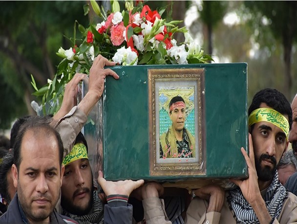 شهید مدافع حرم «حمید خدابخشی» به خاک سپرده شد
