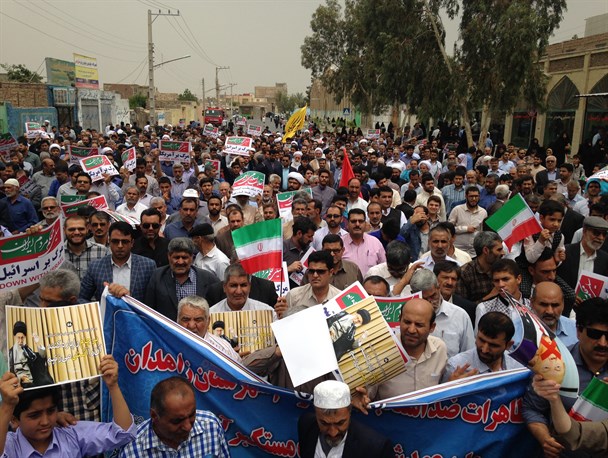 گزارش تصویری/تظاهرات مردمی ضد استکباری، علیه عهد شکنی دولت مستکبر و غیر قابل اعتماد آمریکا در زاهدان