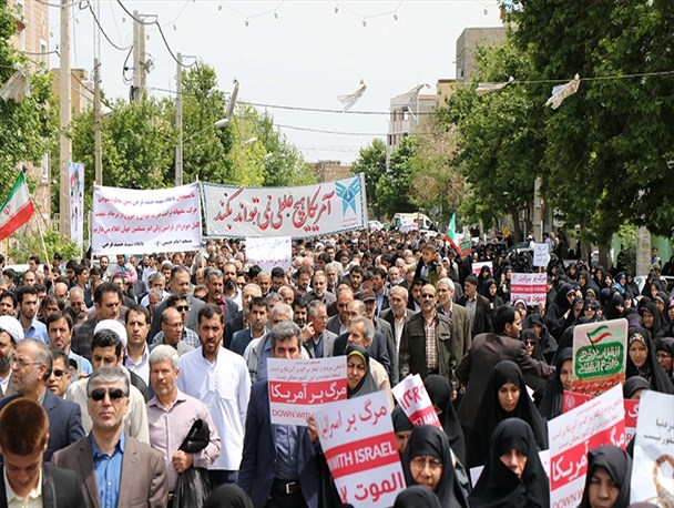 راهپیمایی مردم آذربایجان غربی در محکومیت عهدشکنی آمریکا/ تصاویر