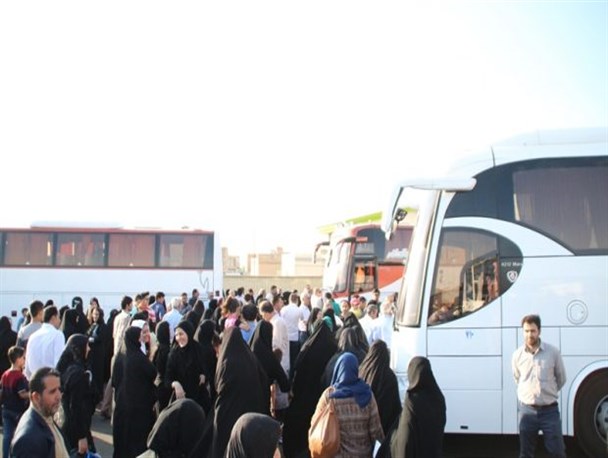 اعزام ۱۱۰ نفر از بسیجیان پلدشت به مشهد مقدس+ تصاویر