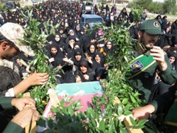 استقبال از ۲شهیدگمنام در کوهین