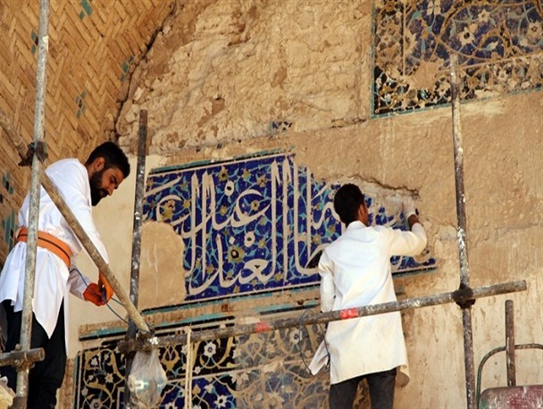 «قبه سبز» پایگاه ۷۵۰ ساله علم و دانش در کرمان/ نخستین دانشگاه جنوب شرق کشور در حال مرمت است