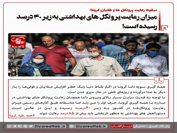 سقوط رعایت پروتکل ها و طغیان کرونا