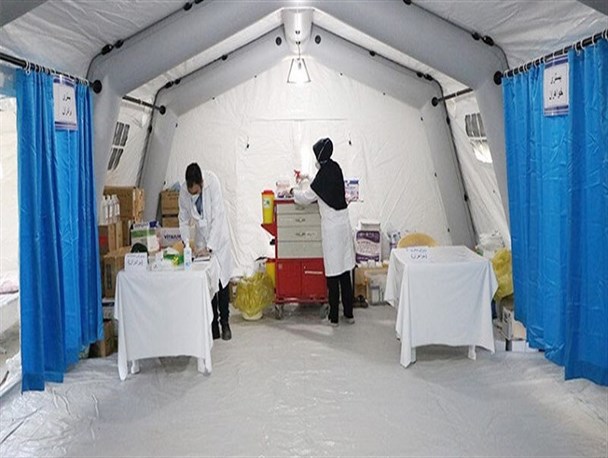استقرار بیمارستان صحرایی در بیمارستان امام حسن (ع) بجنورد
