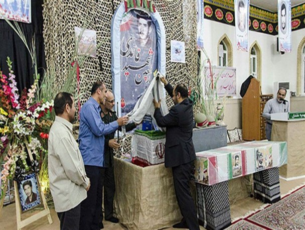 مراسم چهلم خاکسپاری شهید قائدی د ر لامرد