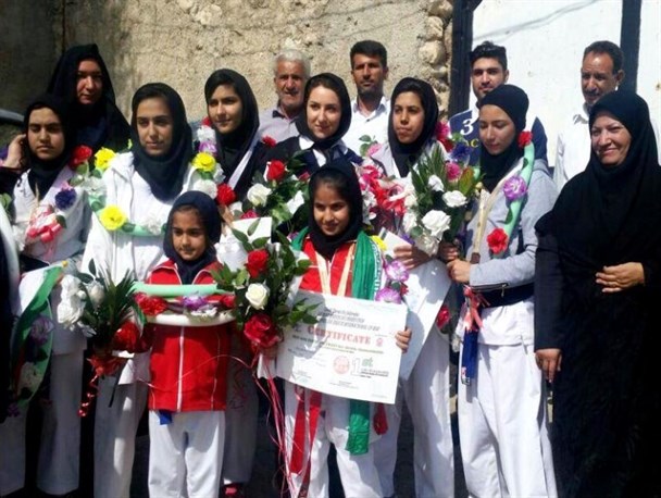 کسب 8 مدال رنگارنگ توسط بانوان چنارشاهیجانی در مسابقات کاراته آسیایی