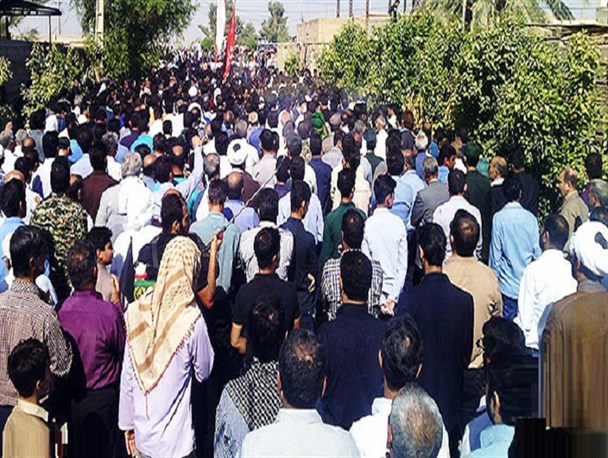 تشییع باشکوه شهید عادل سعد بر دستان مردم قدرشناس شهرستان دزفول