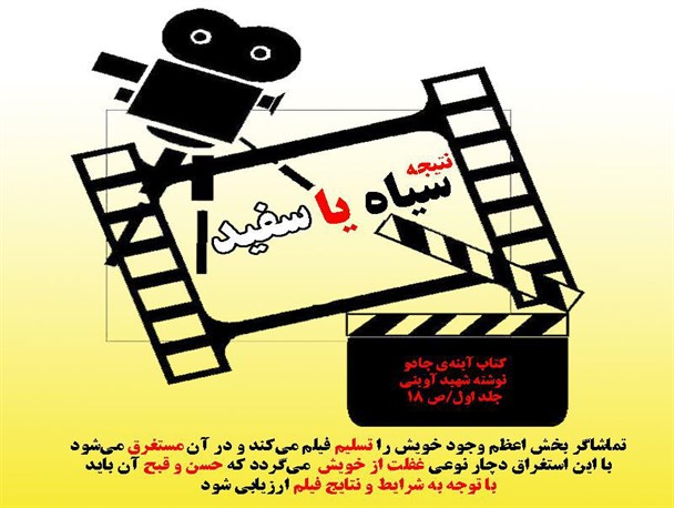 عکس نوشته سخنان شهید آوینی به مناسبت روز ملی سینما