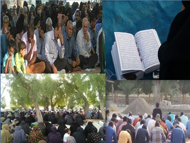 زمزمه دعای روحبخش عرفه درمنوجان طنین اندار شد/تصاویر
