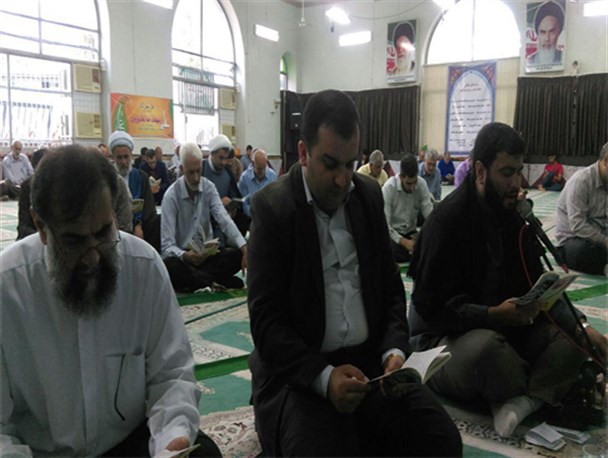 مراسم دعای عرفه در مسجد جامع رضوانشهر برگزار شد + تصاویر