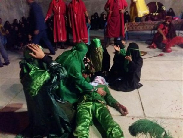 مراسم معنوی تعزیه خوانی در روستای چغل کهگیلویه+تصاویر