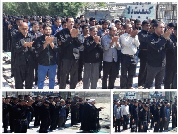 نماز ظهر عاشورا در شهرستان منوجان اقامه شد/تصاویر