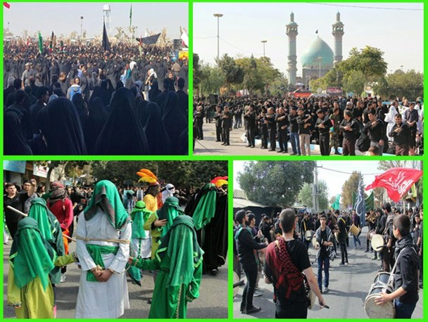 استان البرز یکپارچه عزادار حسینی در روز عاشورا شد/ اقامه باشکوه نماز ظهر عاشورا در سراسر استان + تصاویر