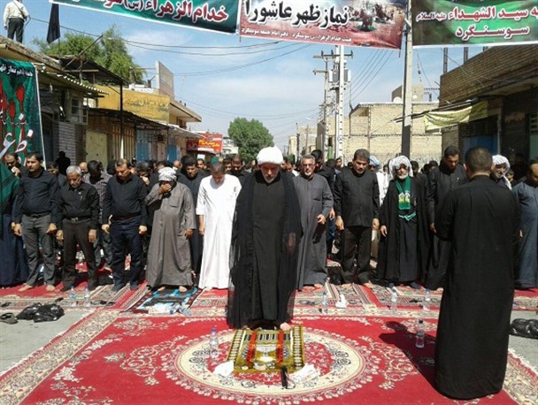 نماز با شکوه ظهر عاشورا در شهر سوسنگرد اقامه شد