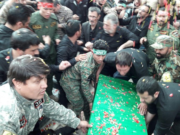 پیکر شهید ابراهیم محمدی در چهاردانگه تشییع شد + تصاویر