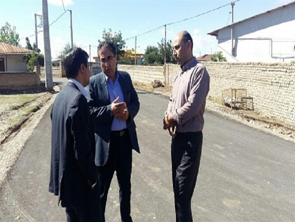بیش از ۴۰۰۰ متر مربع از روستای قره جه کلاله آسفالت شد+ تصاویر