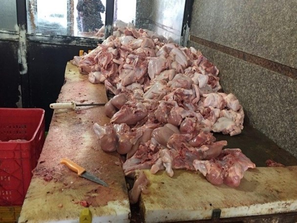 کشف ۱۰۰ کیلوگرم گوشت فاسد در رستوران یکی از دانشگاه‌های کرمانشاه