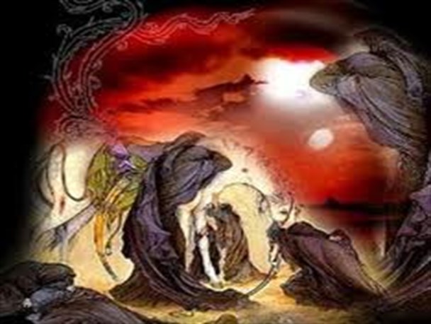 ترسیم واقعه کربلا بر روی کاغذ 80 متری