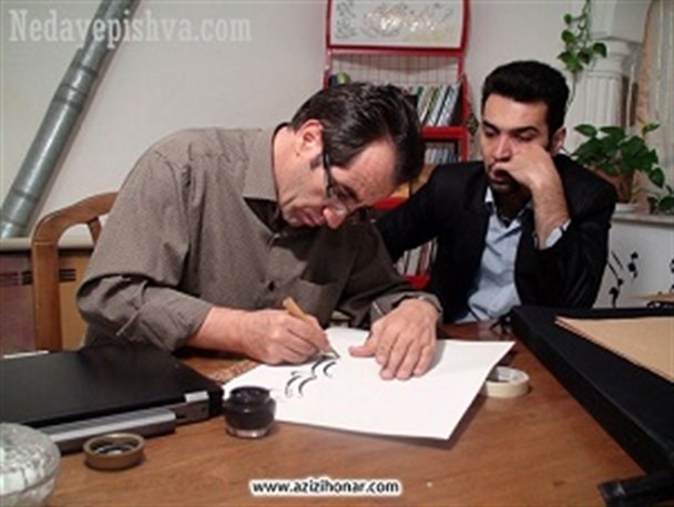 حضور استاد خوشنویسی کشور در پیشوا