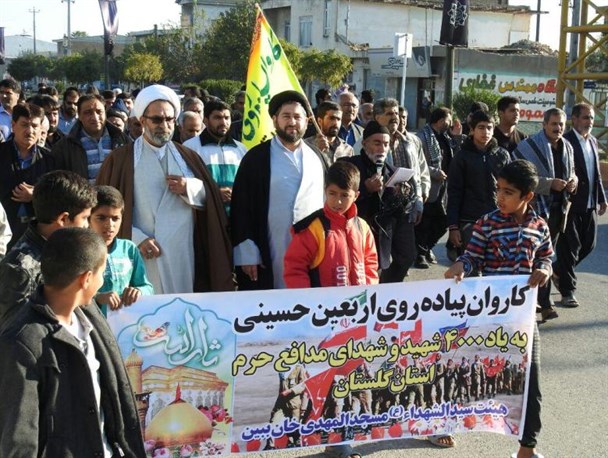 حرکت کاروان 112 نفری شهرستان رامیان به سمت کربلا+ تصاویر