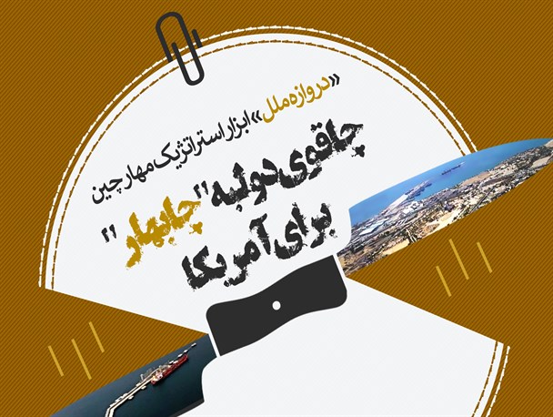 پوستر/ چاقوی دولبه "چابهار"‌ برای آمریکا