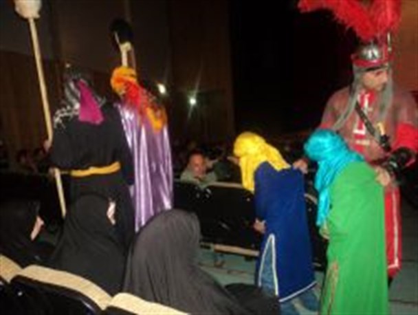 برگزاری تعزیه "خطبه خوانی حضرت زینب" در زنجان