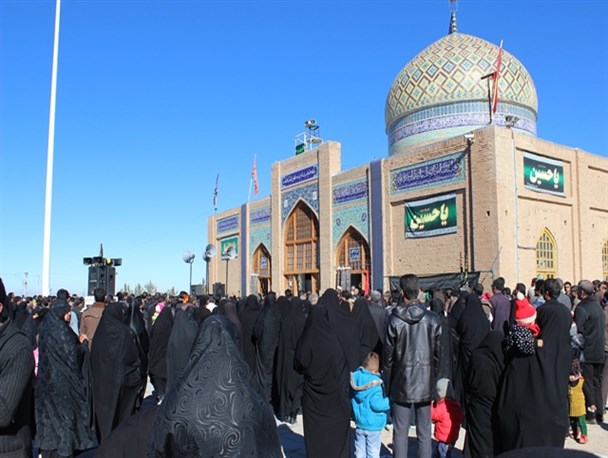 بارگاه منور فرزند امام رضا (ع) در گناباد غرق ماتم و اندوه شد + تصاویر