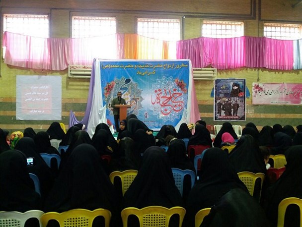 جشن سالروز ازدواج حضرت محمد (ص) و حضرت خدیجه در ویس برگزار شد+تصاویر