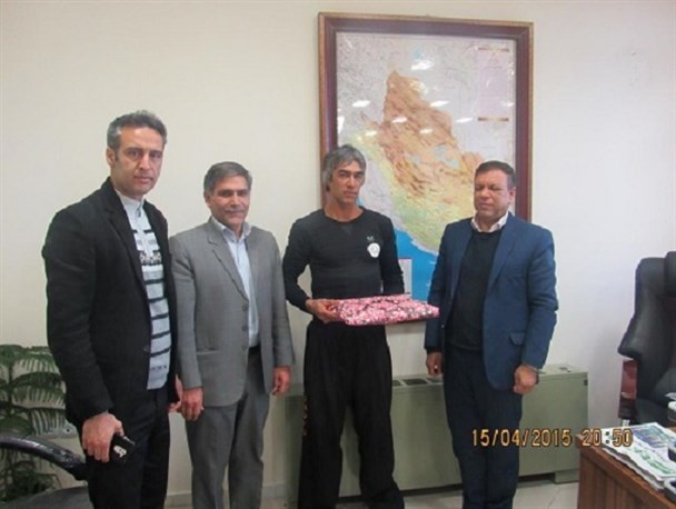 نائب قهرمان اقلیدی مسابقات بین‌المللی پله نوردی تجلیل شد + تصاویر
