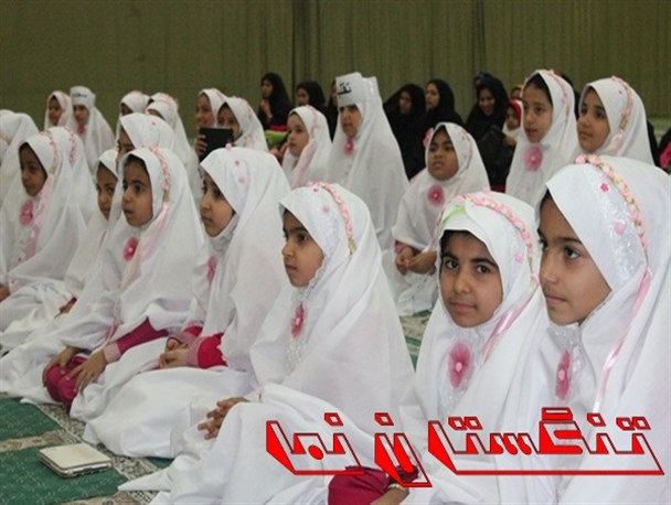آیین جشن تکلیف دختران تنگستان در مصلی نماز جمعه اهرم برگزارشد+ تصاویر