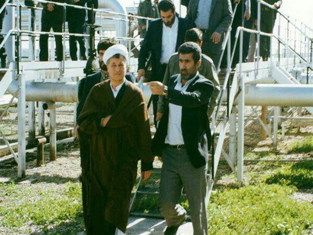 عکس آیت الله هاشمی در سفر به خوزستان