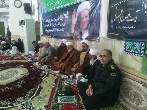 برگزاری آیین ترحیم و بزرگداشت آیت الله رفسنجانی در سراوان