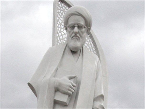 تندیس آیت الله طالقانی در کرج رونمایی شد + عکس