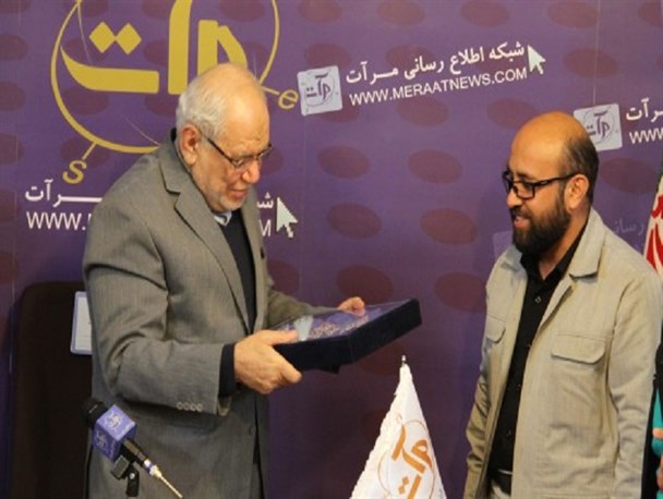 تقدیر شبکه اطلاع رسانی مرآت از چهره ماندگار کشور +عکس
