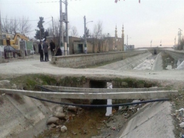 پل روستای عبدالرضاآباد در آستانه تخریب