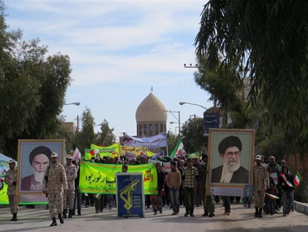 ندای "الله‌اکبر" در آسمان خوروبیابانک  طنین‌انداز می‌شود