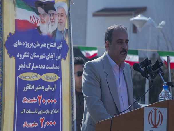 باافتتاح خط لوله آبرسانی معضل قطعی آب درشهراطاقور نخواهیم داشت