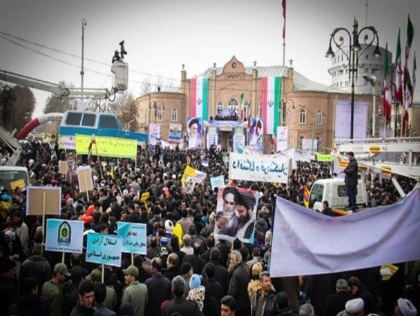 مسیرهای راهپیمایی یوم‌الله ۲۲ بهمن در مناطق مختلف آذربایجان‌غربی
