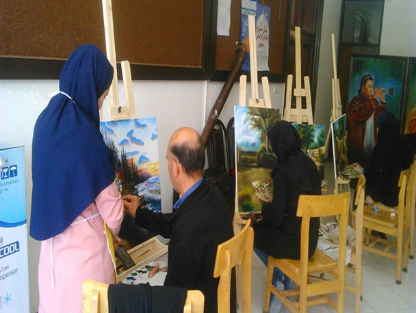کارگاه نقاشی طبیعت در فاروج برگزار شد