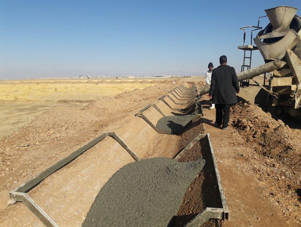 افتتاح بیش از ۱۴ کیلومتر کانال کشاورزی جدیدالاحداث در روستای کفران