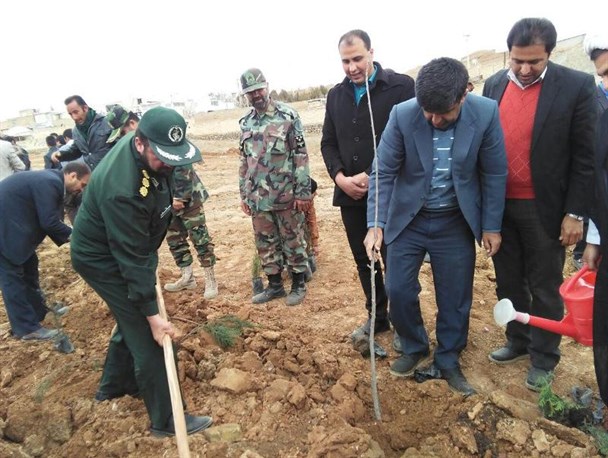 اجرای طرح جنگل کاری 300 هکتاری شهرستان سامان در روستای شوراب صغیر