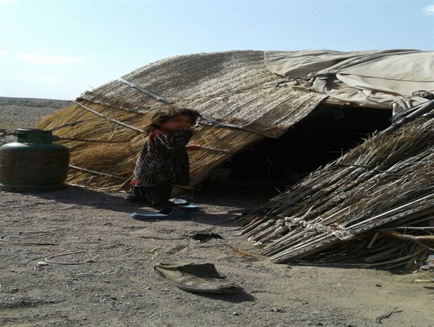 کپر تنها سر پناه فریادهای خاموش کودک معلول جازموریانی/تصاویر