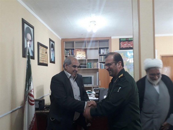 دیدار رئیس دانشگاه پیام نور استان با فرمانده سپاه نینوای گلستان