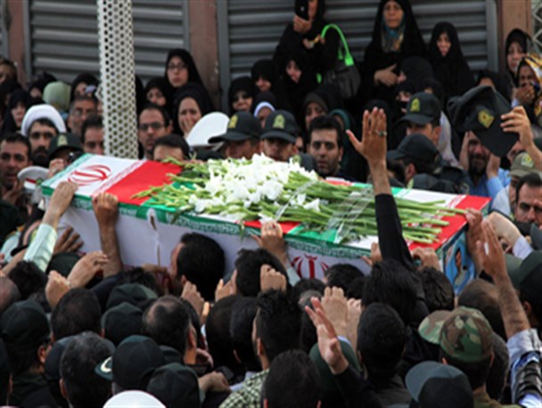 پیکر شهید «جواد مرادی» در کرج تشییع شد + عکس