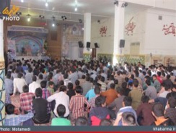 جشن تکلیف دانش آموزان مدارس راهنمایی پسرانه برخوار +تصاویر