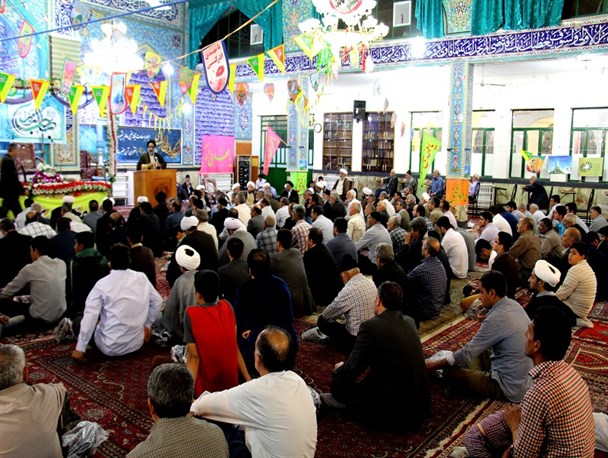 جشن بزرگ میلاد مهدی(عج) در مسجد جامع شهر میانه برگزار شد+تصاویر