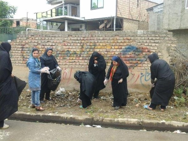 پاکسازی «پیچک محله» علی آباد کتول از زباله ها+تصاویر